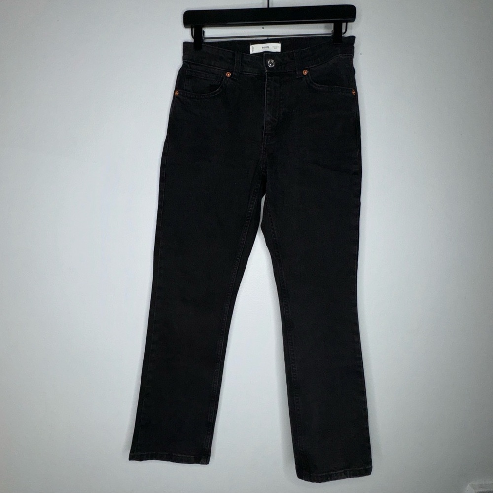 mng by mango 4 Black Straight Leg Jeans CPW7